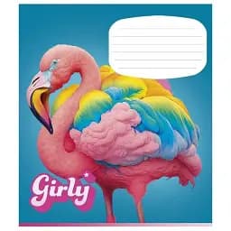 Зошит учнівський Школярик Girly Школяр 012-3330L-5 в лінію 12 аркушів 