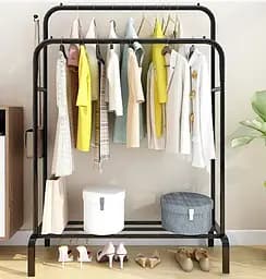 Подвійна стійка для одягу чорного кольору Double floor Hanger - мініатюра 3