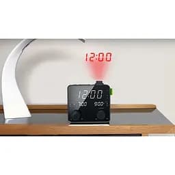 Радіо-годинник Muse M-189 P з USB та проекцією (M-189 P) - мініатюра 5