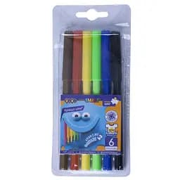 Фломастери ZiBi Jumbo 6 кольорів 4 шт.