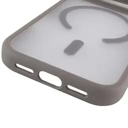 TPU+PC чохол Metal Buttons with MagSafe для Apple iPhone 17 Pro (6.3") Сірий / Grey - мініатюра 5