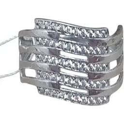 Серебряное кольцо Империя золота с фианитами. КВ714С 18,5