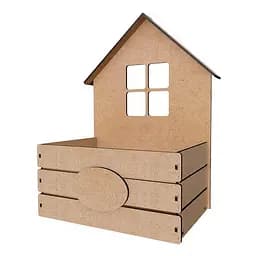 Заготовка для декорування "Будиночок з віконцем" Fabrika Decoru FDPO-406