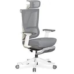 Крісло Mealux S6 Air Fabric Grey White ( HF-S6 F/GW)
