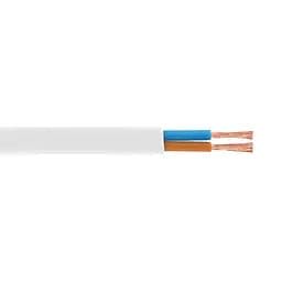 Кабель Одескабель 03VVH2-F 2x1,5 білий, бухта 100м