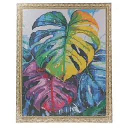 Набір з алмазною мозаїкою "Монстера" 40*50 см, IDEA2-CK6531, ТМ "99IDEAS" - мініатюра 6