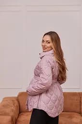 Куртка-сорочка 2в1 для вагітних демісезонна Alabama розмір 4XL Lullababe Пудровий - мініатюра 3
