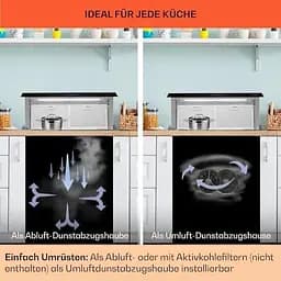 Витяжка Klarstein Royal Flush Eco Downdraft 90 см 576 м³/год A+ (10034301) - мініатюра 7