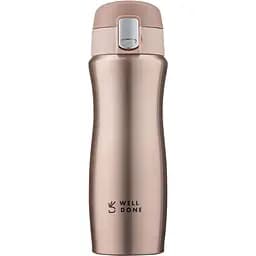 Термокружка Well Done розовое золото 420 мл (WD-7164D)
