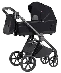 Коляска 2 в 1 Carrello Omega CRL-6540 Cosmo Black дощовик москітна сітка LED-ліхтарик - мініатюра 2