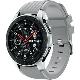 Силіконовий ремінець Watchbands для Samsung Galaxy Watch 46mm Silver - сірий (WB001GREY346)