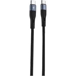 Кабель Proove Light Silicone USB-C to USB-C 60W 1m Black (CCLC60001101) [133318]