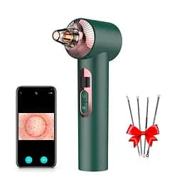 Очищувач шкіри та пор AIMED Vision Pore Cleaner Hot&Cold вакуумний з камерою зелений