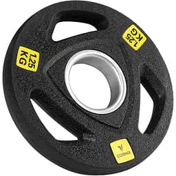 Диск олимпийский Cornix 1 x 1.25 кг 51 мм металлический, прорезиненный Black XR-0423