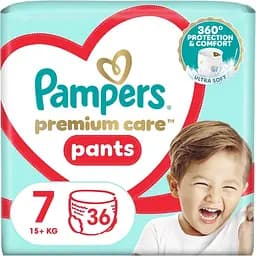 Підгузки-трусики Pampers Premium Care Pants Розмір 7 (15+ кг) 36 шт. 
