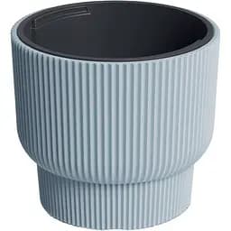  Кашпо для квітів Prosperplast Milly круглий на підставці 300 мм світло-сірий