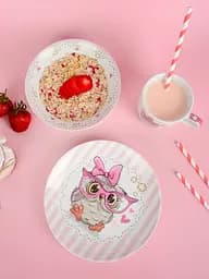 Тарілка дитяча обідня порцелянова Limited Edition Owl 18см (YF6031-1) - мініатюра 3