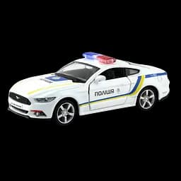 Машинка Uni-fortune Ford Mustang 2015 Ukrainian Police Car, 1:32, белый (554029P-UKR)