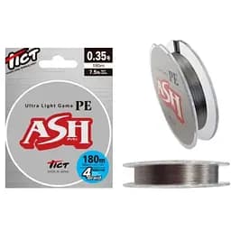 Шнур Tict Ultra Light Game ASH 180 m PE0.35 7.5lb (1013-1791.09.37)