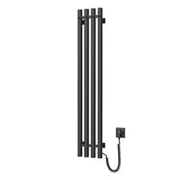 Електрична рушникосушка Navin Levante 210x1200 Sensor права, чорний муар 10-012033-4860, Чорний матовий, Праве, Електронний - мініатюра 3