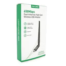 Бездротовий мережний адаптер Wi-Fi-USB LV-UAC24BD, RTL8811CU, Bluetooth, з антеною, 802.11 a/b/g/n, 650Mbps, Box - мініатюра 2