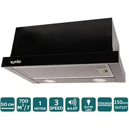 Витяжка Ventolux Garda 50 BK (700) LED - мініатюра 5
