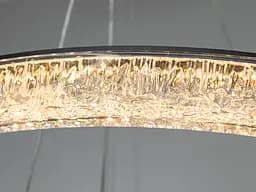 Світлодіодна люстра підвісна Diasha 25108/800+600+400BK чорна 195 Вт пульт 33 м² - мініатюра 5