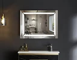 Дзеркало Mixxus Light MR01-70x50 (годинник, LED-підсвічування, антизапотівання) (MI6000) - мініатюра 9