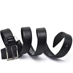 Ремінь Sergio Torri зі шкіри оленя чорний, класична пряжка acs0032064