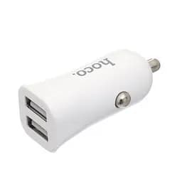 Автомобільний зарядний пристрій Hoco Z12 2 USB White - мініатюра 2