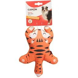 Іграшка для собак Camon тигреня та вовчок плюшеві з пищалкою 23 см (AH040)