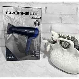 Фен для сушіння волосся Grunhelm GHD-580 потужний компактний 2 режими 2100 Вт чорно-синій - мініатюра 8