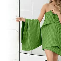 Рушник вафельний Cosas Greek Waffle Floral 30x30 см, бежево-рожевий - мініатюра 4