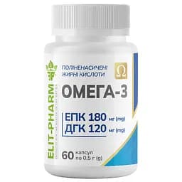 Добавка дієтична Elit-Pharm Омега-3 ПЖК №60