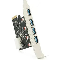 Контроллер PCI-E => USB 3.0, 4 порта, 5 Гбит/с, BOX