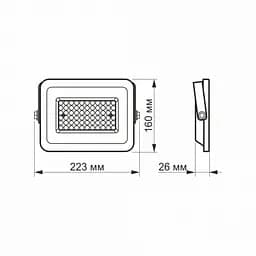 LED прожектор VIDEX F2e 50W 5000K - мініатюра 5