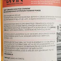 Вино ігристе безалкогольне Divin Sauvignon Blanc Rose Sparkling рожеве напівсолодке 0.75 л - мініатюра 4