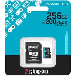 Карта пам'яті Kingston microSDXC Canvas Go! Plus 256GB Class 10 UHS-I U3 V30 A2 + SD адаптер (SDCG4/256GB) [139171] - мініатюра 4