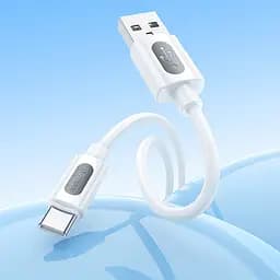 Дата кабель Borofone BX114 Structure USB to Type-C 3A (1m) White - мініатюра 4