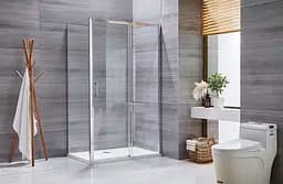 Душова кабіна без піддону Mixxus Premium Diverse SC03-120x80x195-TR хром прозоре скло 6 мм MI6867, Універсальна, прозорий, хром - мініатюра 3