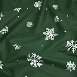 Дитяча постільна білизна фланель Cosas SNOWFLAKES FOREST CS1 110х140см (Flannel_SnowflakesForest_12Caramel_140) - мініатюра 7