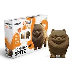 Померанський шпіц - Картонний 3Д пазл Cartonic