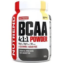 Аминокислота BCAA Nutrend BCAA 4:1:1 Powder, 500 грамм - Грейпфрут