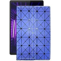 Чехол StatusCASE из экокожи для планшета Lenovo M10 Plus TB-X606F Синий ромб