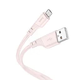 Кабель Hoco Micro USB Crystal color silicone charging data cable X97 1 м силиконовый белый
