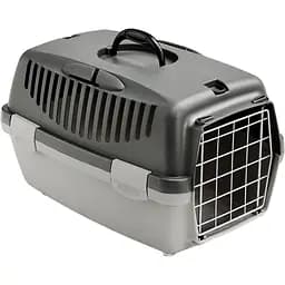 Переноска для тварин Stefanplast Gulliver 1 з металевими дверима до 5 кг темно-сіра (97180)