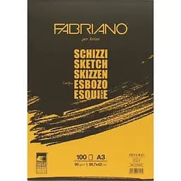 Склейка для эскизов Fabriano Schizzi Sketch A3 (29.7x42 см) 90г/м2 100л