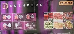 Електрична м'ясорубка для м'яса Edenberg EB-83754 звичайна побутова електром'ясорубка для дому з насадками - мініатюра 5