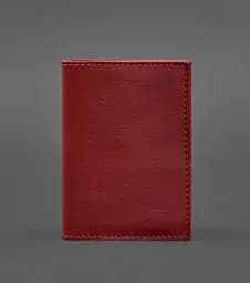 Кожаная обложка для паспорта и военного билета 1.2 красная