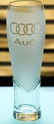 Пивний крафтовий келих 440 мл з гравіюванням Ауди  Audi подарунок для автолюбителя  кухоль для пива з логотипом авто
